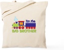 CafePress Train Big Brother T Shirts Tote Bag Natural Canvas Tote Bag, Reusable Shopping Bag