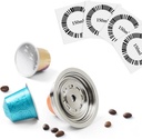 Reusable N espressoVertuo Pod Adapter Compatible with Delonghi ENV135/VertuoLine GCA1, BENFUCHEN Stainless Steel Coffee Capsule Converter For VertuoMachine, Brewing NS Coffee (Brewing 150 ML/5 oz)