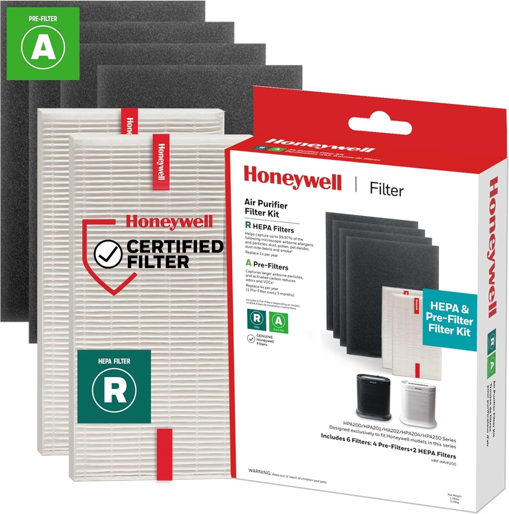 Honeywell True HEPA Air Purifier Filter Value Combo Pack for HPA200 and HPA5200 Series Air Purifiers