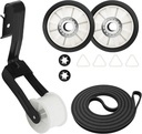 4392065 Dryer Repair Pulley Rollers Kit Replacement For Amana NED4655EW1 WED5590VQ0 Whirlpool WED7000DW1 WED4800XQ3 WED5000DW2 Maytag MEDC300BW0 MEDC200XW3 MEDC400VW0 Cabrio Kenmore 80 Series