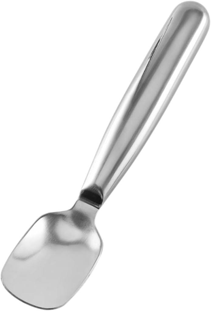 1pc Stainless Steel Dessert Spoon Ice Cream Scoop for Restaurants Cafes and Dessert Shops for Hard Ice Cream Melons and Salads Dishwasher Safe