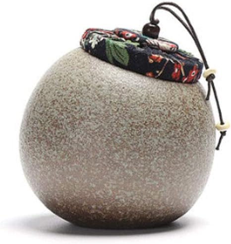 Japanese-Style Ceramics Tea Canister Traditional Tea Caddy Sugar Canister for Kitchen Sealed Ceramics A01
