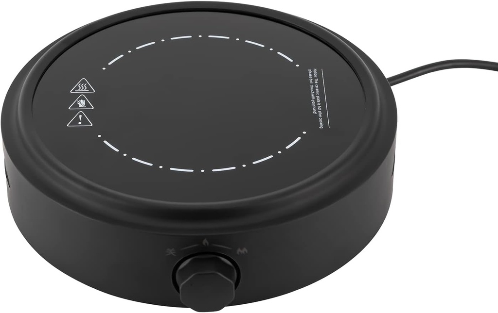 800W/110V Induction Cooktop Stove Electric Mini Stove Induction Burner Hot Plate, Portable Induction Burner Countertop Water Stove for Boiling Water, Making Tea and Coffee, Adjustable Power (black)