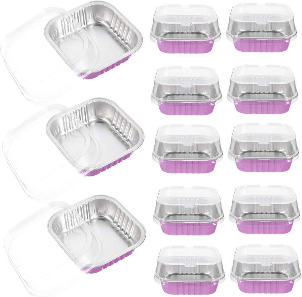 Veemoon Thickened Food Boxes Cake Baking Box with Foil Liner Aluminum Cake Carrier