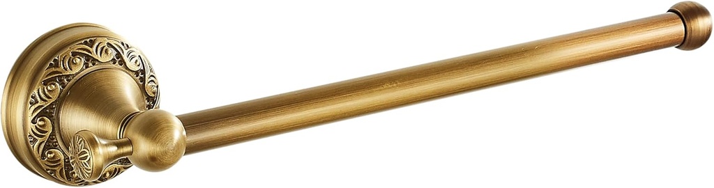 Hand Towel Bar for Bathroom Antique Bronze Brass, Rustproof Wall Mounted Towel Rack Hanger Bathroom Hardware Accessories Towel Holder,Pattern Carving Design