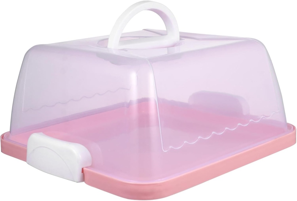 Thicken Square Cake Storage Box Transparent Cake Containers with Lids Easy to Carry for All Occasions