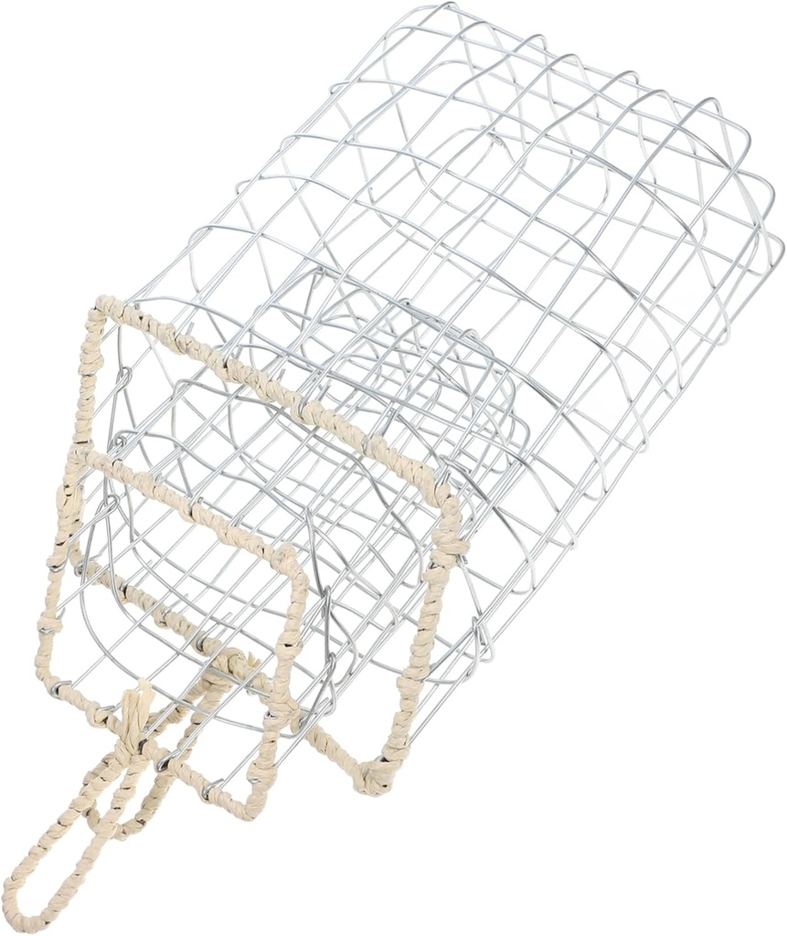 2pcs Handwoven Storage Baskets Portable Hanging Baskets for Kitchen Supplies Multi-functional Wire Fruit Holder Creative Storage for Home Organization