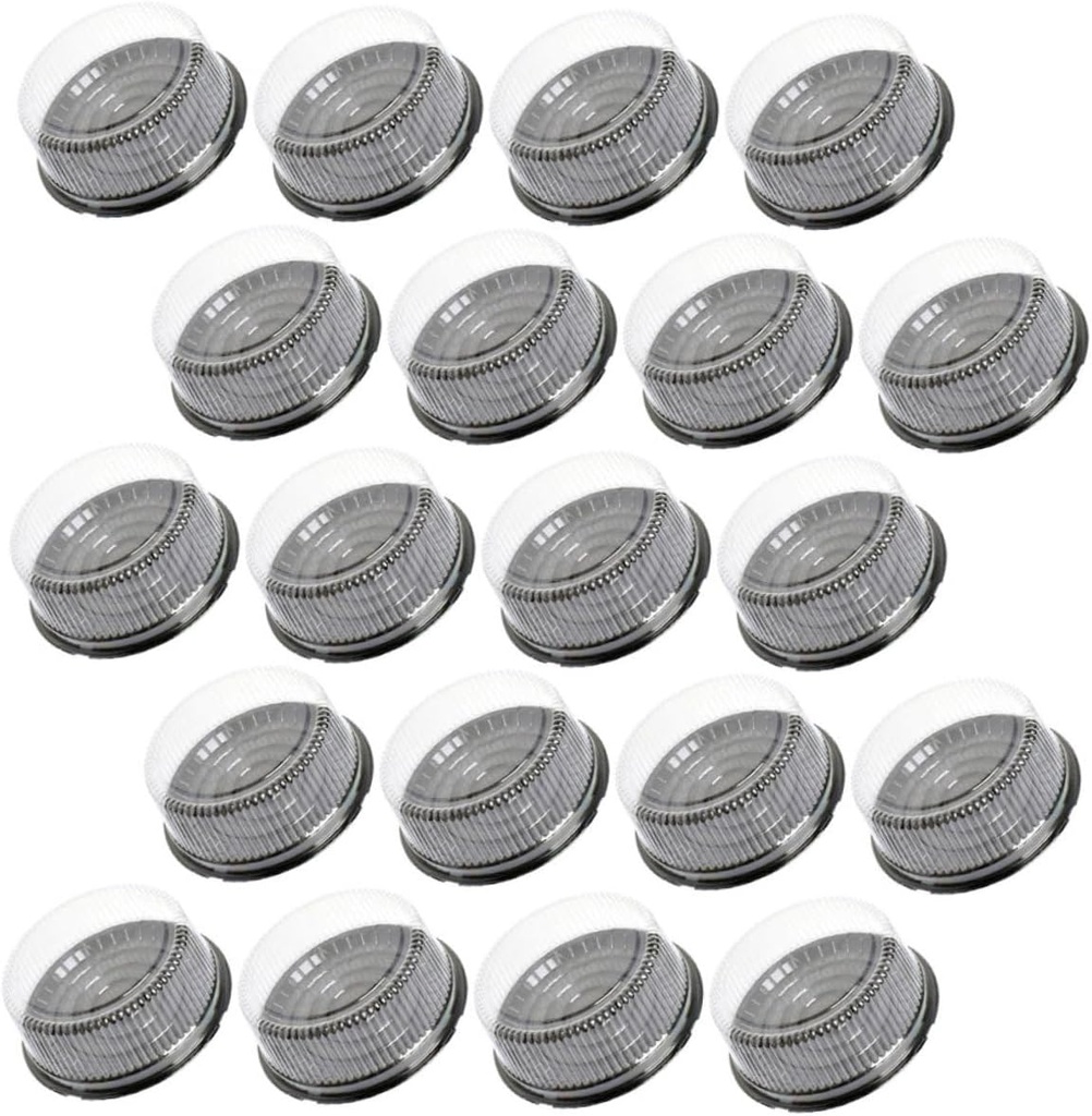 Cabilock 20Pcs Cake Boxes Transparent Cake Carrier for Birthday Packing and Lightweight Cake Container for Cupcakes and Desserts for Outdoor Use