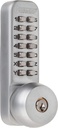 All-Weather Mechanical Keyless Deadbolt Door Lock - Satin Chrome, #0409 by Anaconda