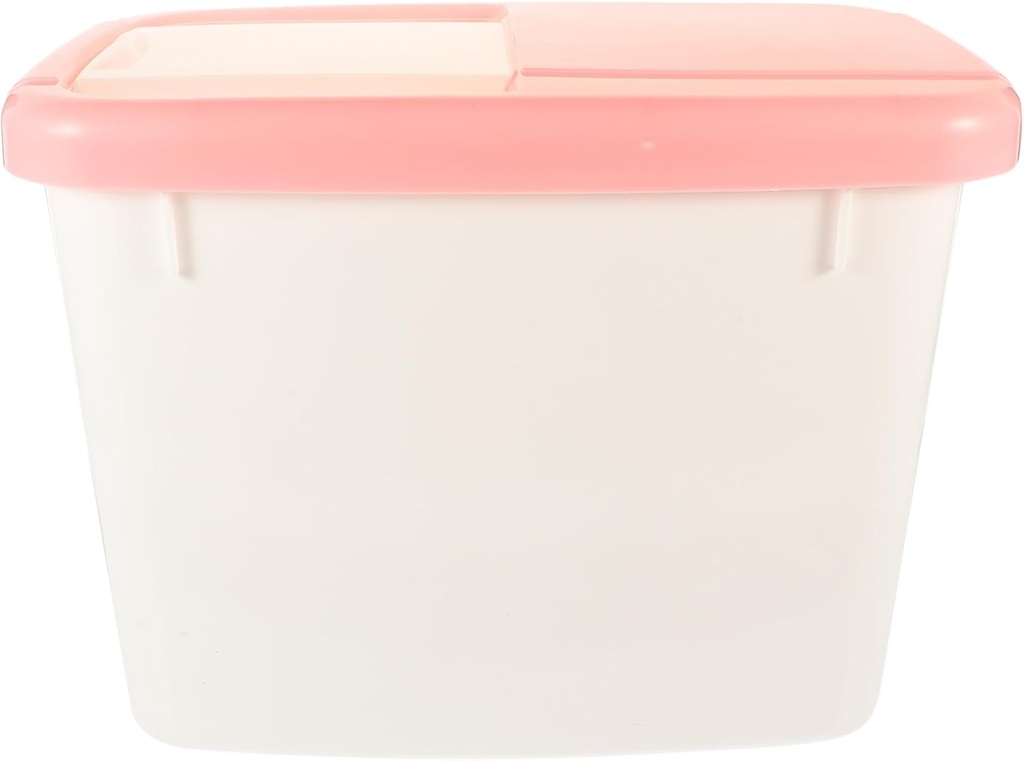 10kg Plastic Rice Storage Container Moisture-sealed Grain Bin for Kitchen Organization for Cereal Flour Sugar and Dry Food Storage Random Style