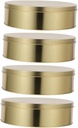 4pcs Crispy Egg Roll Plate Tin Christmas Cookie Can Iron Tin Jar Decorative Biscuit Storage for