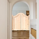 Swinging Saloon Doors 32-48" Wide Swinging Bar Doors Saloon Two-Way Open Interior Solid Wood Swing Door 36" Door Height Porch Entrance Swinging Door with Hinge, for Kitchen Shop Counter(48"x36")