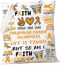 PXTIDY Childhood Cancer Awareness Tote Bag Cancer Survivor Gift Yellow Awareness Ribbon Tote Childhood Cancer Support Gifts