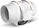 Quiet 6-inch Inline Ducted Fan-Ventilation Exhaust Fan for Heating and Cooling Booster