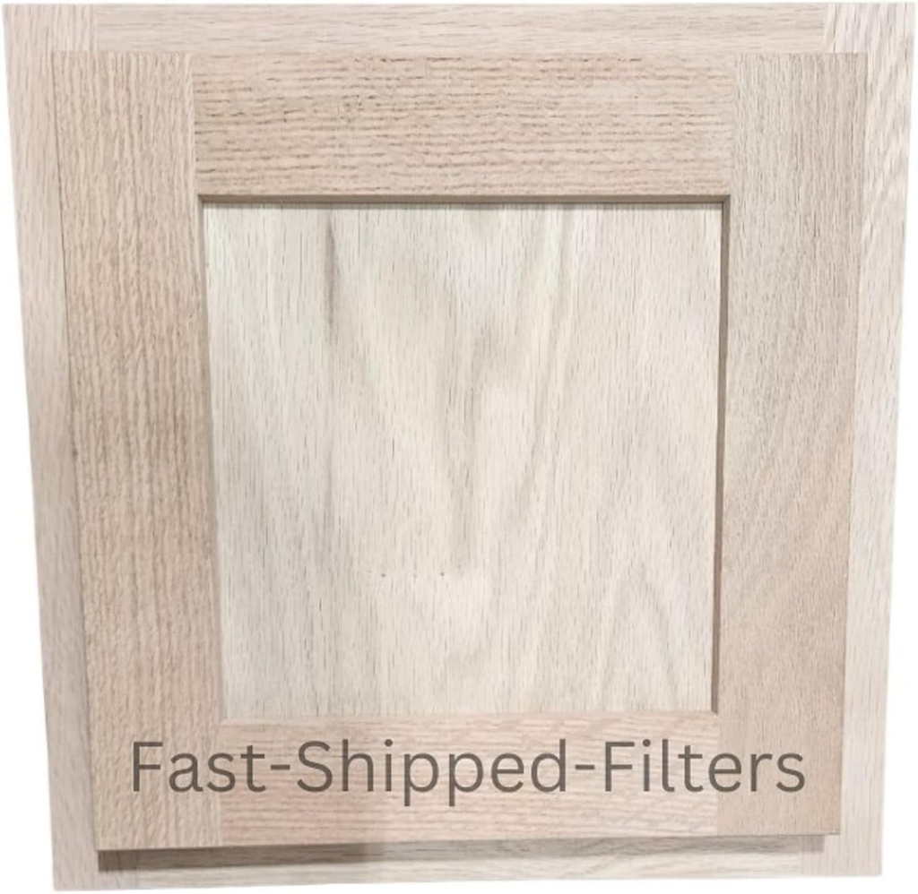 Fast-Shipped-Filters 12x12 Laundry Clothes Chute Door - Oak Framed Shaker Unfinished