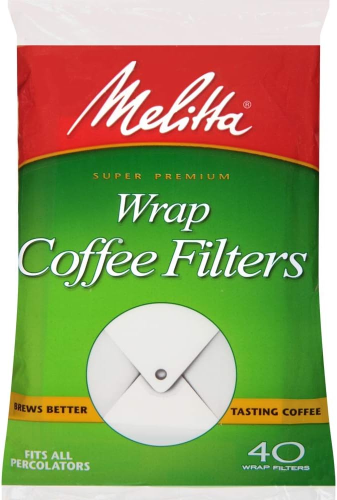 Melitta USA Inc 627402 White Wrap Coffee Filter 40 Filters