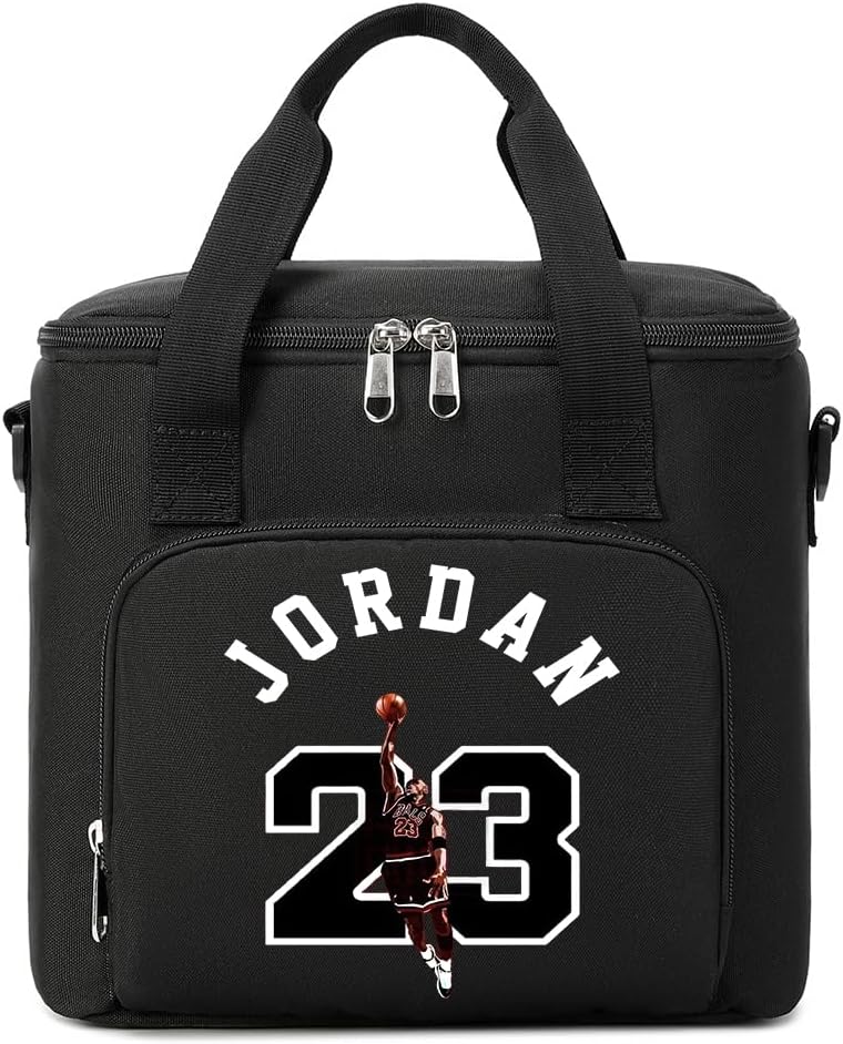 Insulated Lunch Bag, Large Lunch Cooler, Unisex Lunch Box For Work, Picnic, Camping And Traveling (Black -3)