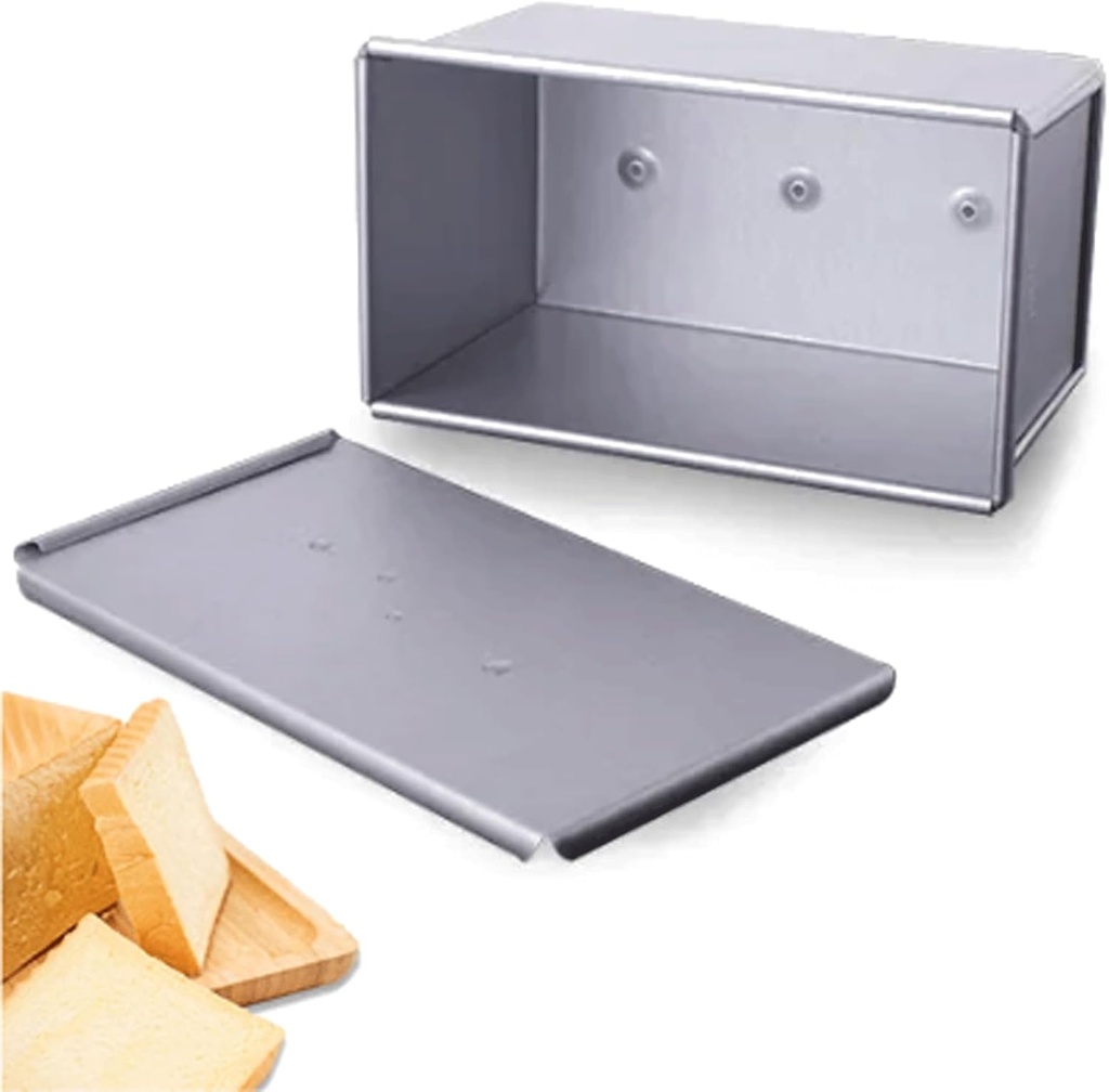 250g-1200g Aluminum Alloy Cake Mold Baking Tool with Lid Toast Boxes Bread Loaf Pan Kitchen Toast Bakeware