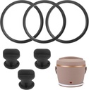 6PCS Seal Ring & Replacement Stopper for Crock-Pot 20-Ounce Electric Lunch Box, Silicone Sealing Ring Gaskets Seal Parts Leak-Proof Lunch Box Accessories Parts BPA Free