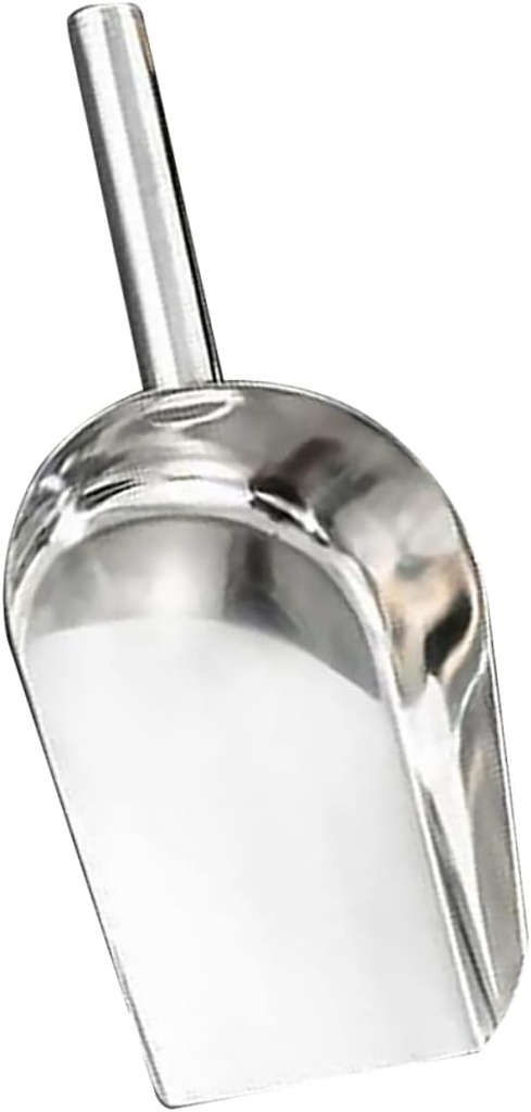 Stainless Steel Ice Scoop Multi-functional 10-inch Kitchen Shovel for Flour Ice Cubes and Food Sturdy Food-grade Material for Home Use