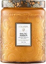Voluspa Baltic Amber, Large Candle Jar, 18 oz, 100 Hour Burn Time, Coconut Wax for Clean Burning, Handcrafted in the USA