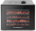 Elite Gourmet Food Dehydrator, Stainless Steel Trays Food Dehydrator, Adjustable Temperature Controls, Jerky Herbs Fruit Veggies Snacks