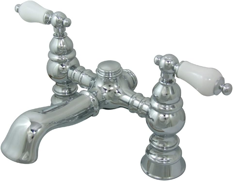 Kingston Brass CC1130T1 Vintage Clawfoot Tub Faucet, 7-Inch Center, Polished Chrome