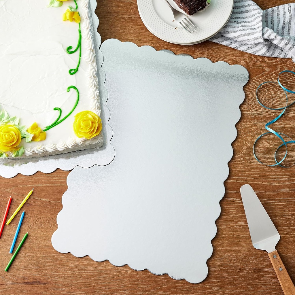 Silver Cake Platters by Celebrate It®, 4ct.