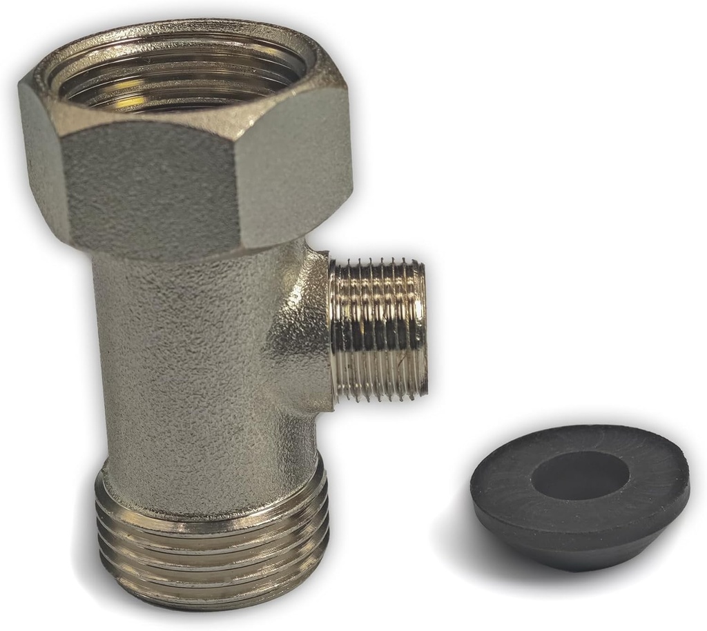 savone Bidet T Adapter, T Valve Adapter for Toilet 3 Way Tee Connector, 7/8″ x 7/8″ x 3/8″ or 15/16″ x 15/16″ x 9/16″
