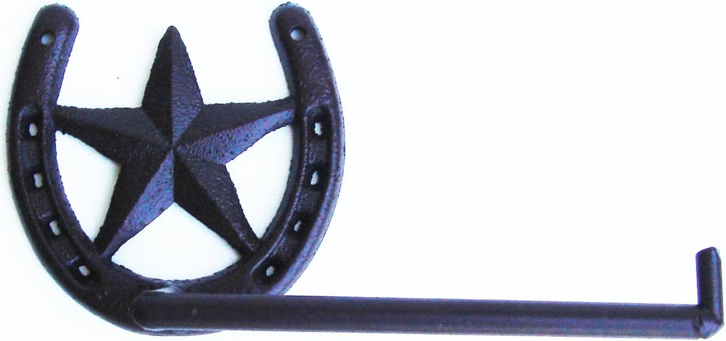 Treasure Gurus Western Texas Star and Horseshoe Tp Toilet Paper Holder