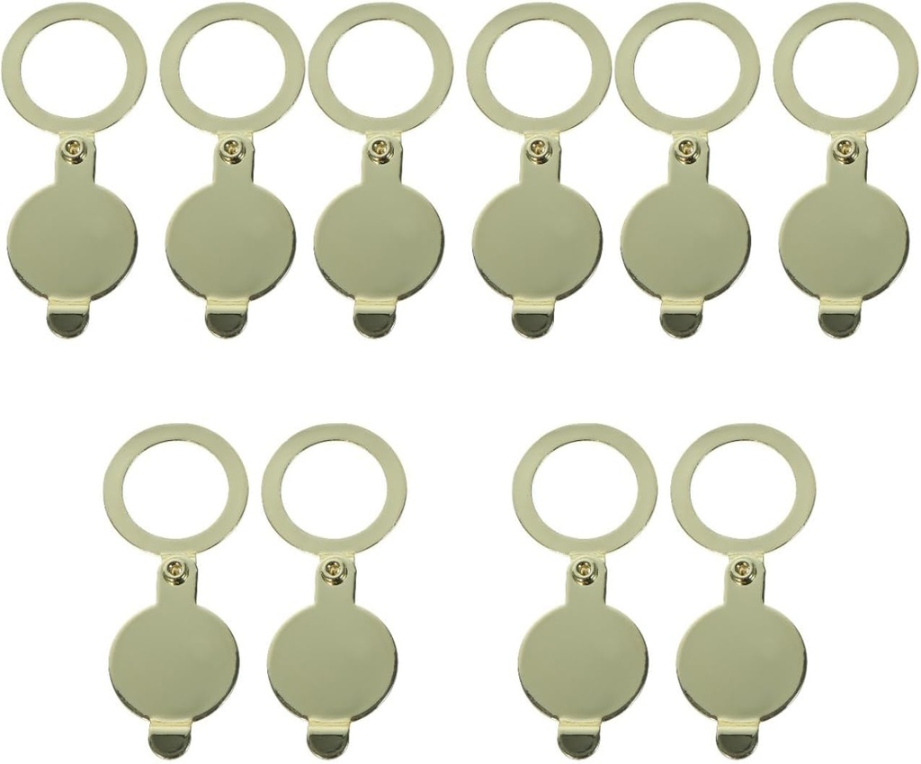 10Pcs Copper Peephole Covers for Door Privacy Door Viewer Cover for Apartment Security Easy Installation Peep Hole Cover for Front Door