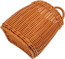 Imitation Rattan Wall Hanging Basket for Flower Storage Nordic Style Handwoven Organizer for Kitchen Bathroom Living Room Practical Decorative Storage