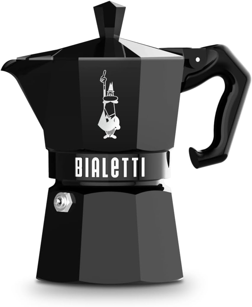 Bialetti Mocha Exclusive Black 3 Cup Open Fire (Coffee Maker, Espresso Maker, Makinetta)