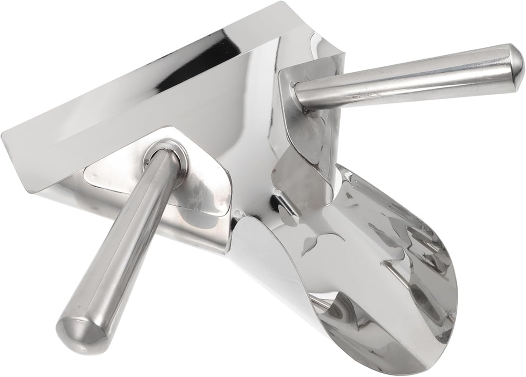 Stainless Steel Scoop French Fries and Popcorn Shovel Multi-purpose Food Packing Spoon Ice Cube and Rice Shovel for Home and Commercial