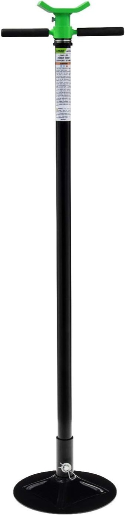 ARCAN 1.5-Ton Underhoist Support Stand with Adjustable Height, Self-Locking Spin Handle, and Stable Steel Base, Model ALSS15