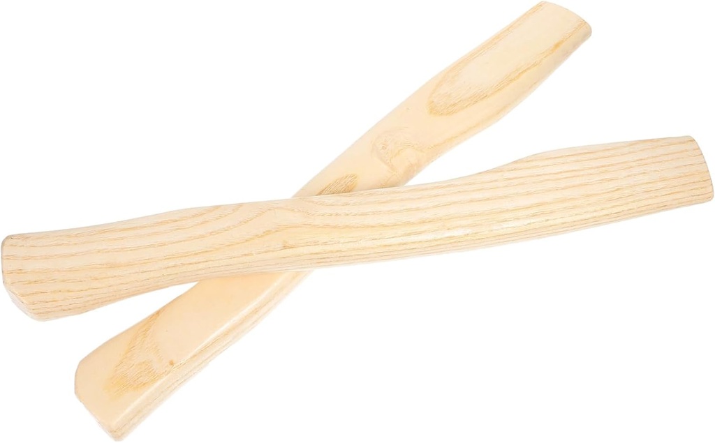 2pcs Replacement Wooden Axe Handles Durable Ergonomic Hatchet Handles for Camping and Outdoor Use Made from Sturdy Wood for Firewood Cutting and Hand Tool Replacement