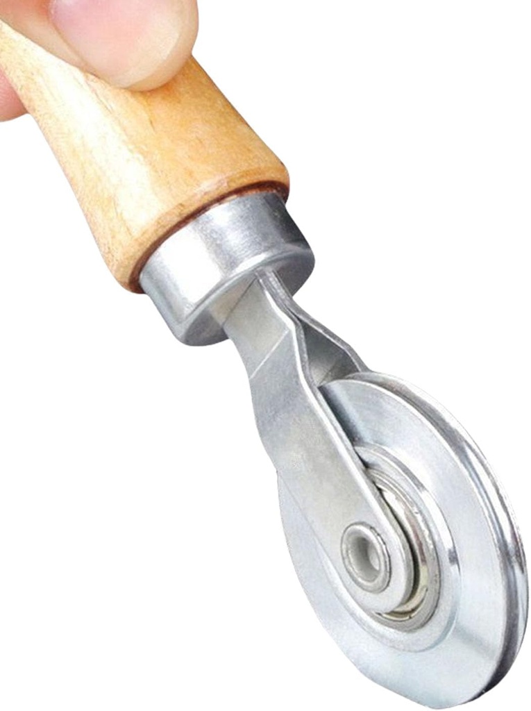 Wooden Handle And Metal Wheel Screen Door Tool Household Screen Tool For Quick And Easy Window Installation Sturdy Yarn Pressure Wheel