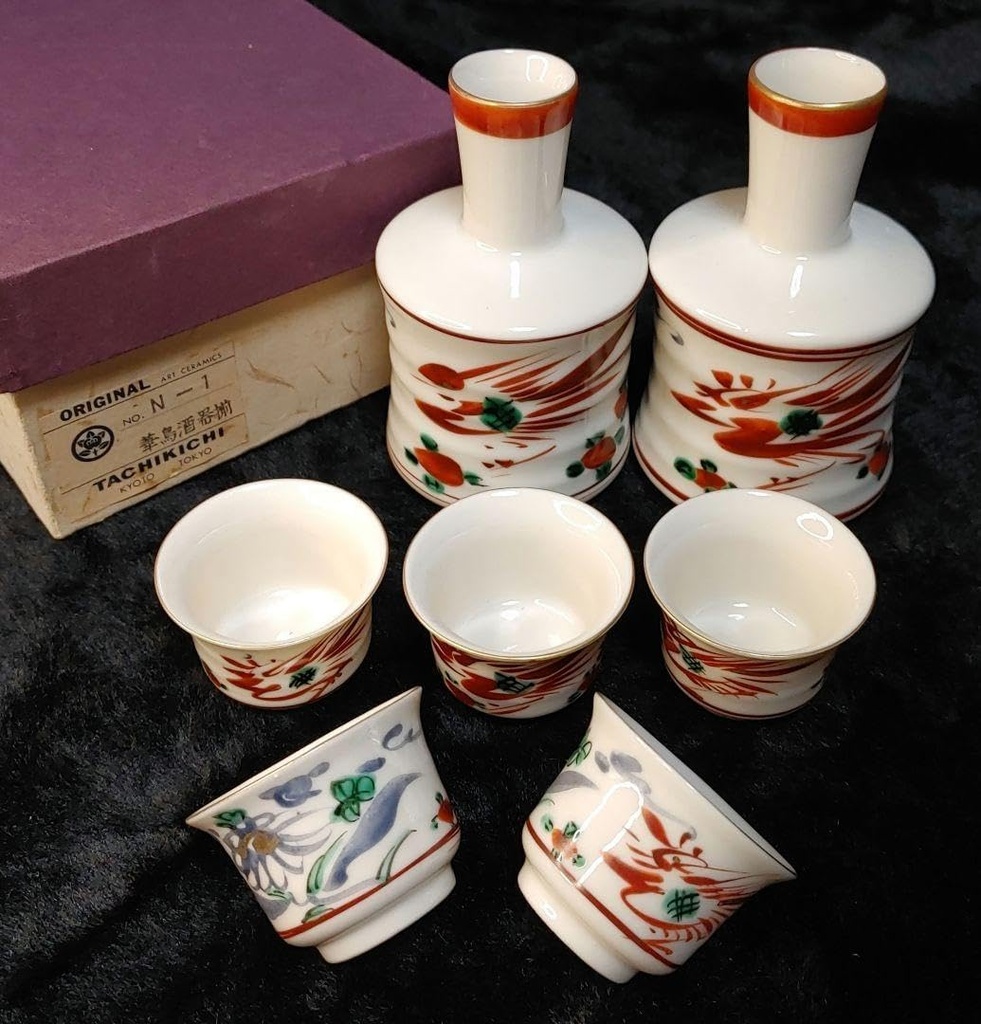 Tachiyoshi Creative Pottery Kachori Sake Set N-1 Sake Set