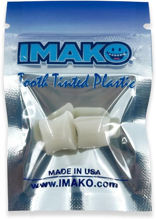 Imako Tooth Tinted Plastic - Natural Color - Temporary Tooth - Made in USA