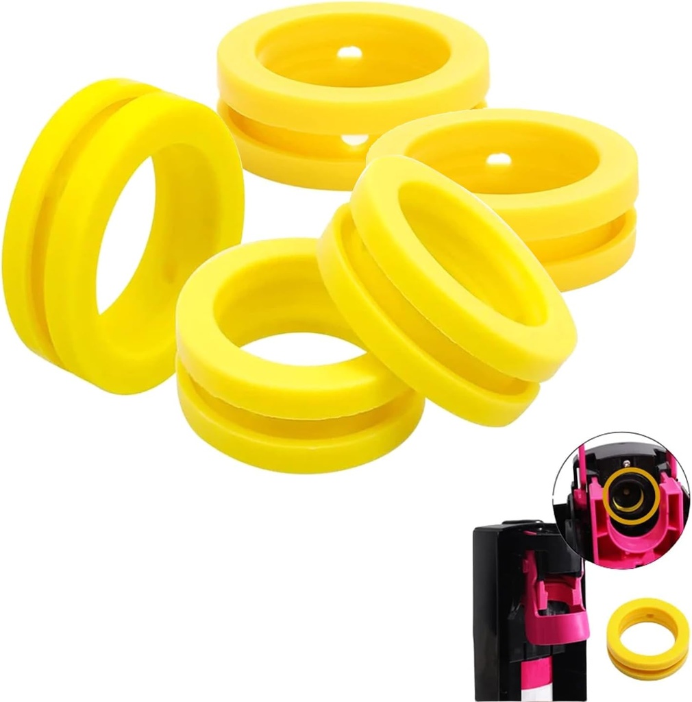 Soda Machine Co2 Cylinder Exchange Carbonator Gaskets 5pcs, O Rings, Washer Suitable for Sealing Gaskets of Soda Machine