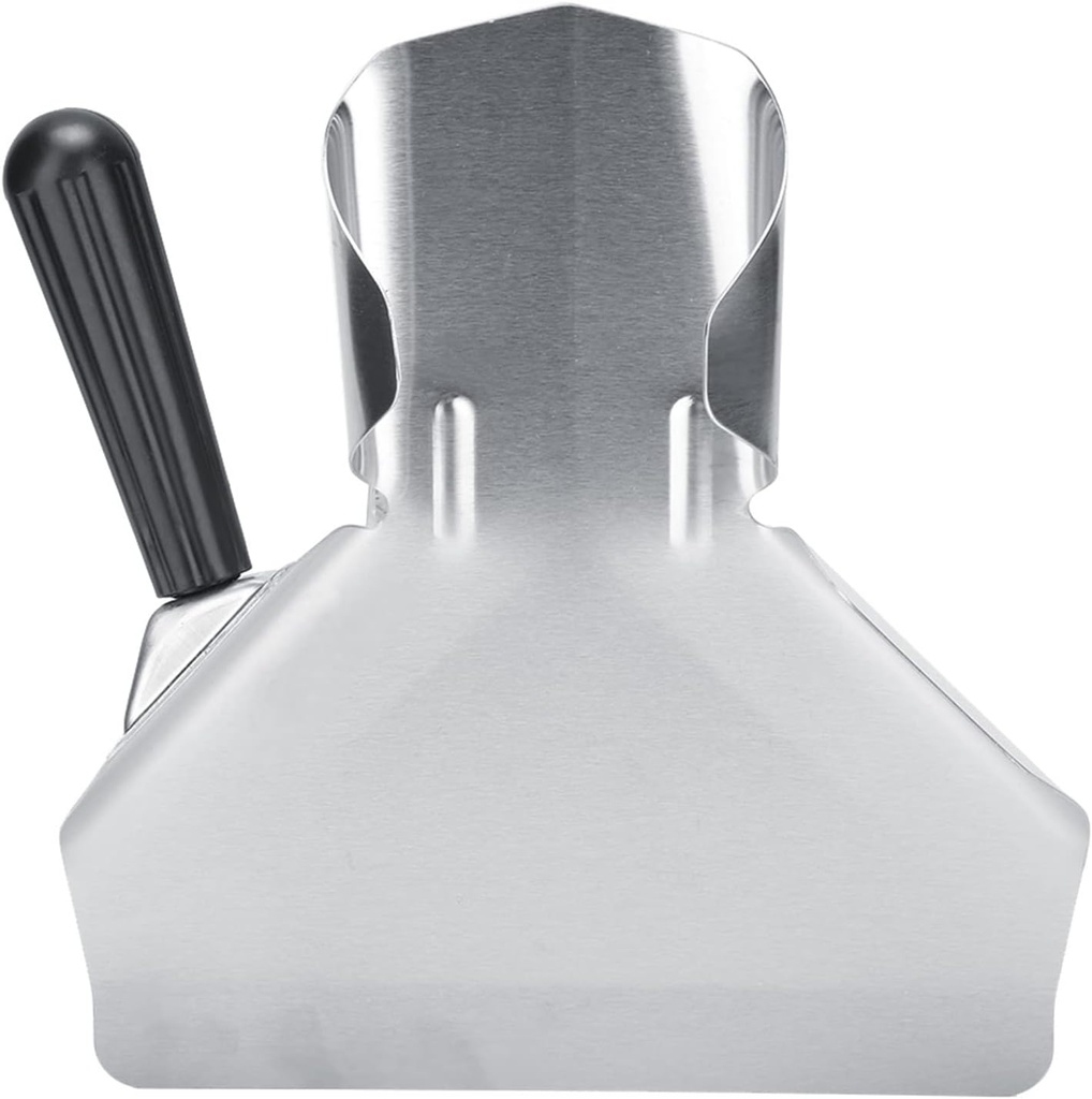 French Fry Popcorn Scoop Scooper, Stainless Steel French Fries Shovel Chips Bagger, Right Handle Snacks Scooper, Speed Scoop Shovel for Potato Chips, Snacks, Dried Nuts, Popcorn Bar