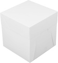 White Cake Box Cake Board for Weddings Birthdays and Grand Celebrations Sturdy Portable and Elegant Bakery Container for Transporting