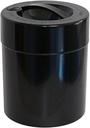 Kilovac - 8 oz to 2.5 lbs Airtight Multi-Use Vacuum Seal Portable Storage Container for Dry Goods, Food, and Herbs - Solid Black Body/Cap