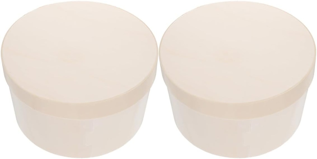 2 Tier Cake Box Set Round Cheese Cake Boxes Baked Food Containers Tiered Dessert Packing Cases for Birthday Party