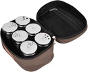 Set of 6 Seasoning Jars Portable Storage Bag Dry Condiment Dispenser Fit for Outdoor Barbecue Camping Picnic
