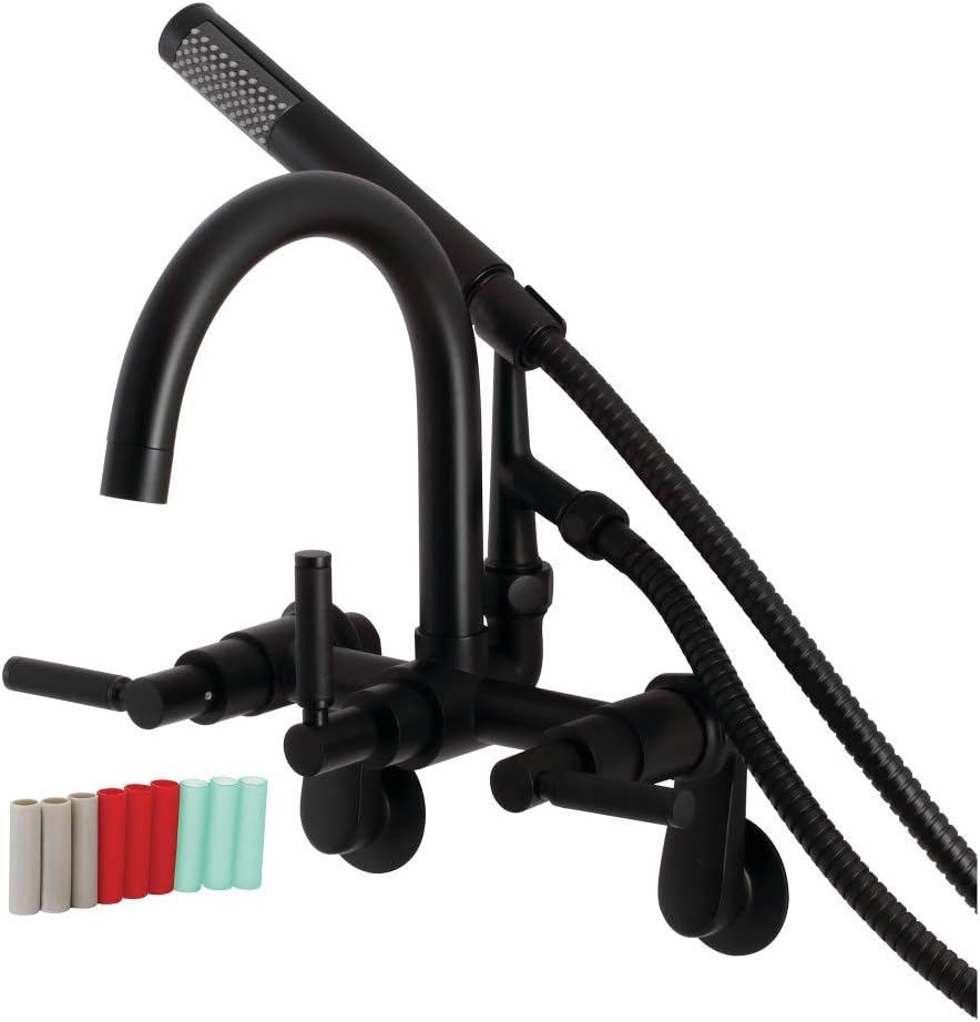 Kingston Brass AE8150DKL Kaiser Clawfoot Tub Faucet, 12.5 x 9.13 x 12, Matte Black