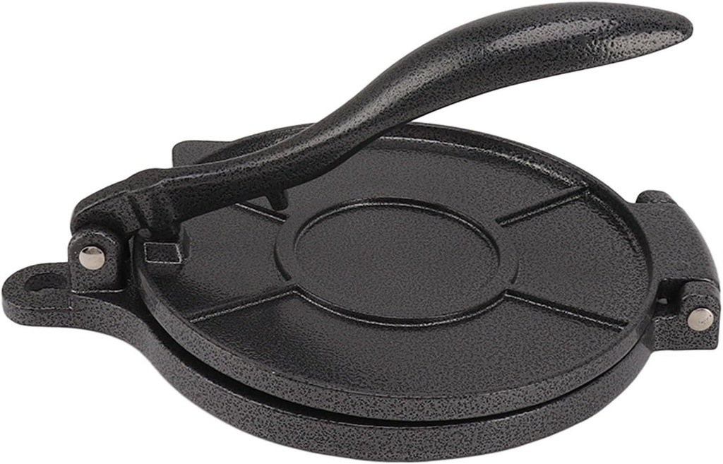 Tortilla Press, Aluminum Alloy Roti Maker Durable for Home (20cm Black)