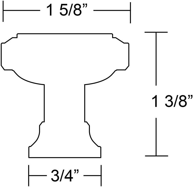 Emtek Geometric Square Knob Available in 2 Sizes and 6 Finishes - 86296US4 - (Dimension 1 5/8") - Satin Brass (US4