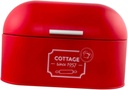 VALICLUD European Extra Large Metal Bread Box Dustproof Storage Container for Kitchen Snacks Fruit Holder Resistant Breadbox Red for Home and Travel