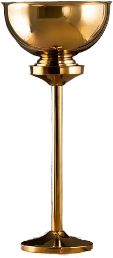 Ice Bucket Polished Stainless Steel Champagne Bucket with Stand Free Standing Wine Chiller Wine Coolers and Cellar with Ice Bucket for Kitchen Bar and Outdoor Ice Tub(Gold)